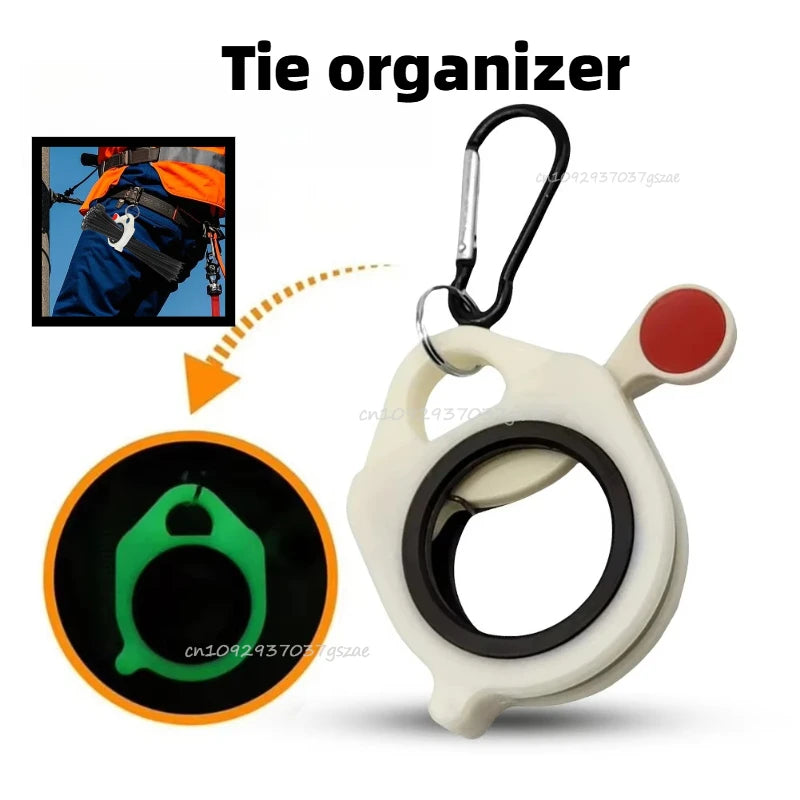 1-10pcs Fluorescent Cable Tie Organizer Plastic Storage Cable Tie Holder Portable Zip Tie Holder Electrical Wire Tie Organizer Zpaxo