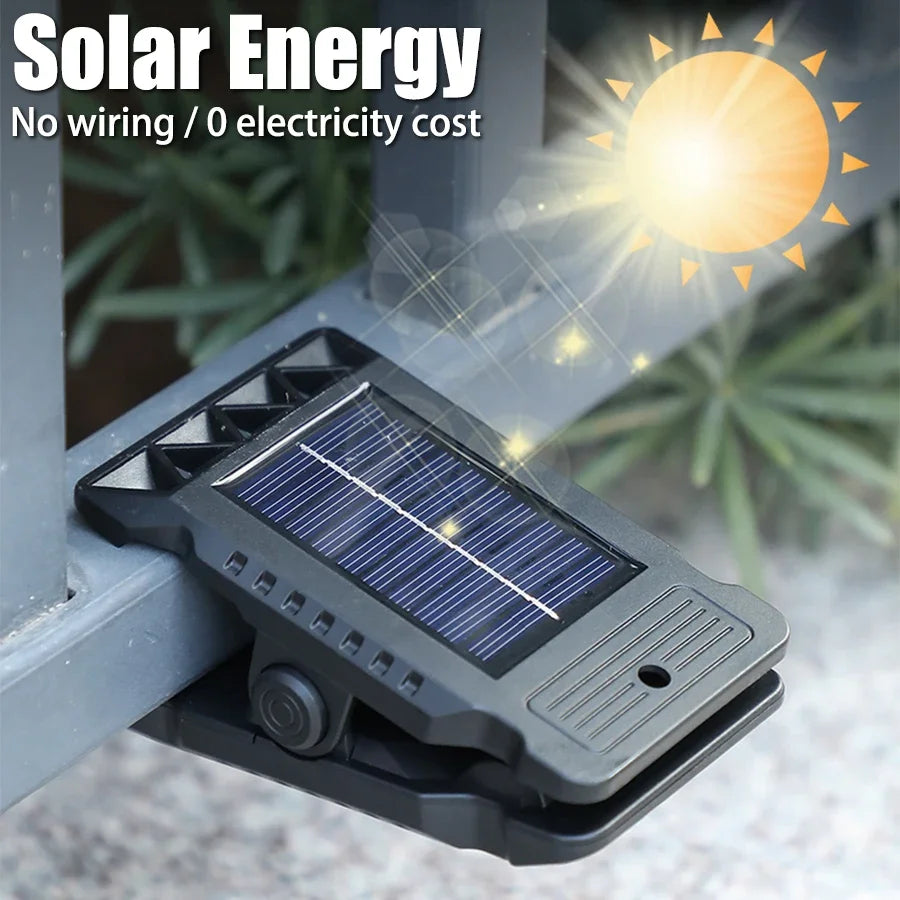 Outdoor Solar Clip Light – LED Motion Sensor Garden Lamp