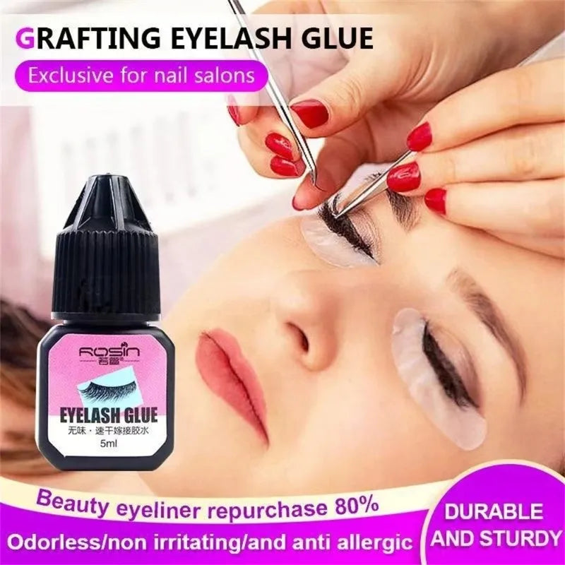 1- Waterproof Eyelashe Extension Glue Long Lasting Quick Dry Grafting