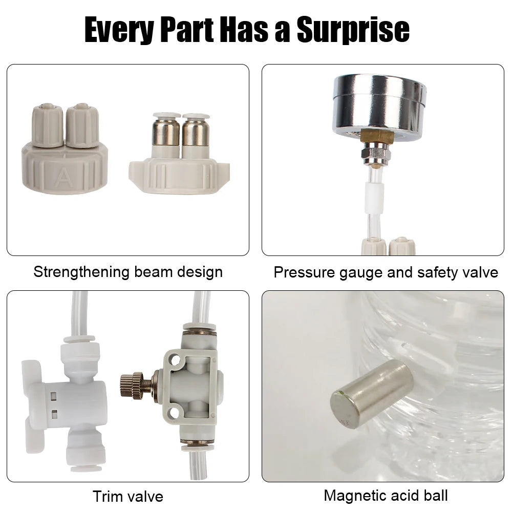 Aquarium Supplies Pressure Air Flow Device DIY CO2 Valve Diffuser