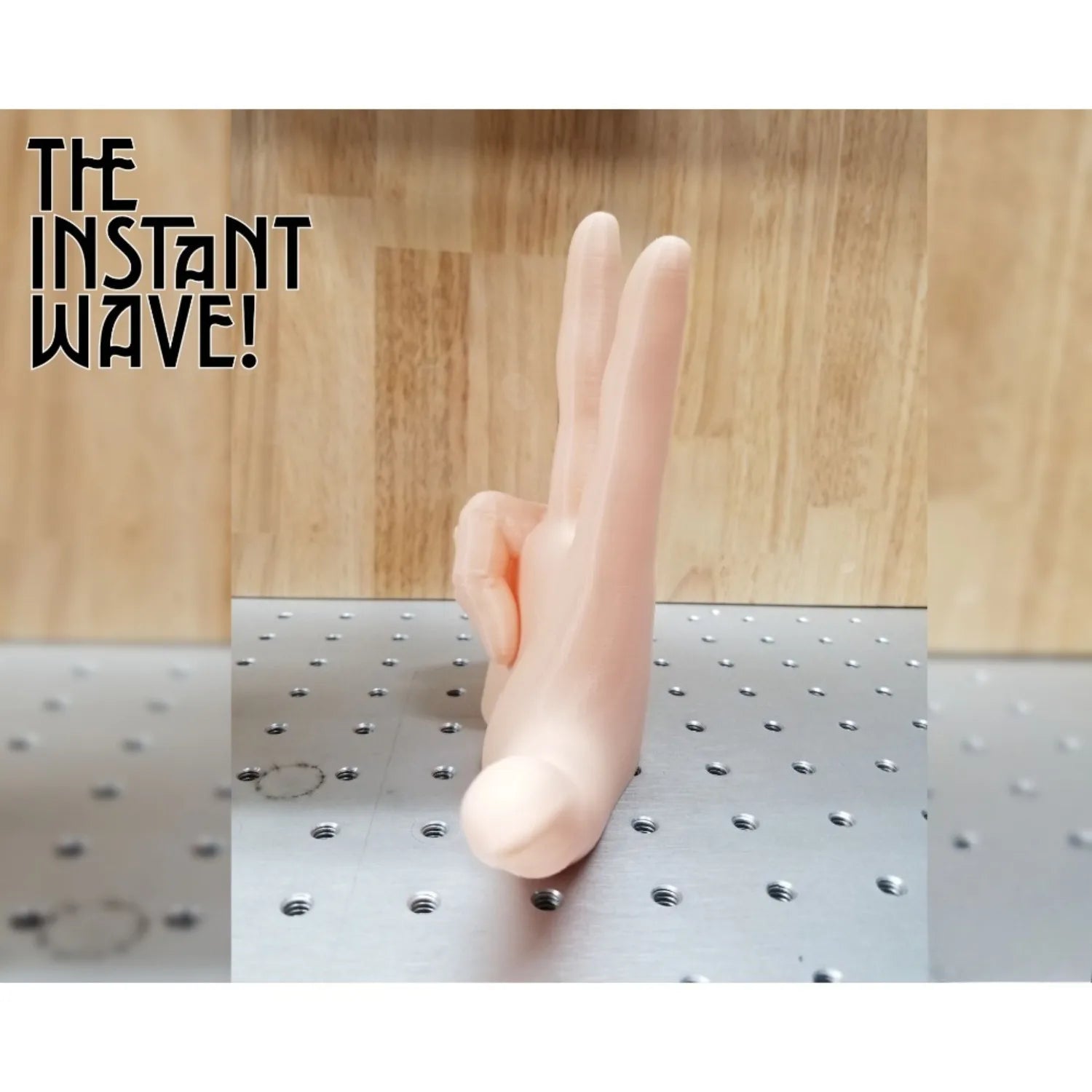 Funny Car Ornament 2-Finger Waving Hand Gesture Universal Dashboard