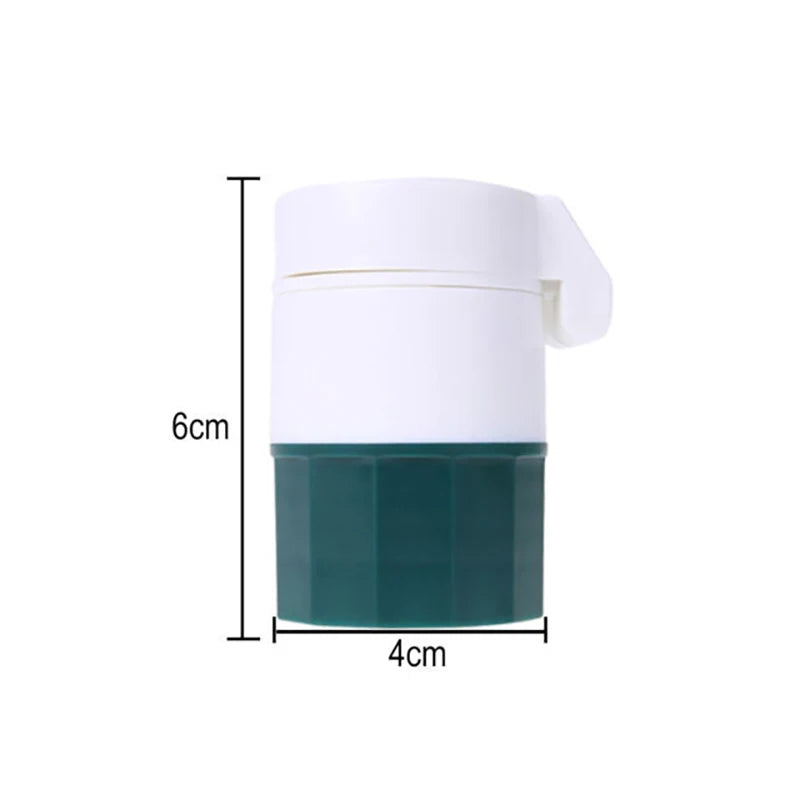 4-in-1 Pill Cutter, Crusher, Splitter & Storage Box