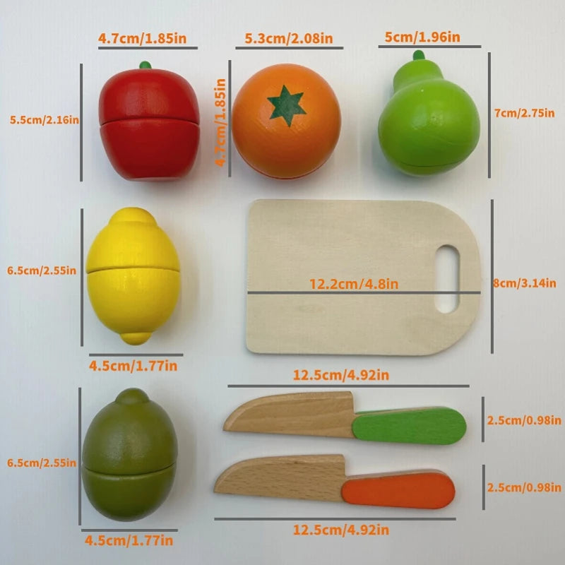 Simulation Kitchen Pretend Toy Wooden Classic Game Montessori
