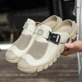 Summer Men Sandals Leather Mens Casual Shoes Outdoor Beach Roman Zpaxo A708 39