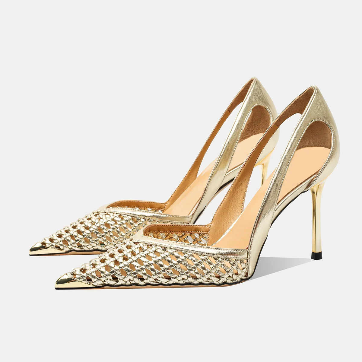 Women Heel Pumps Pointed Stiletto Heels Shoes Summer 2025 Luxury Zpaxo