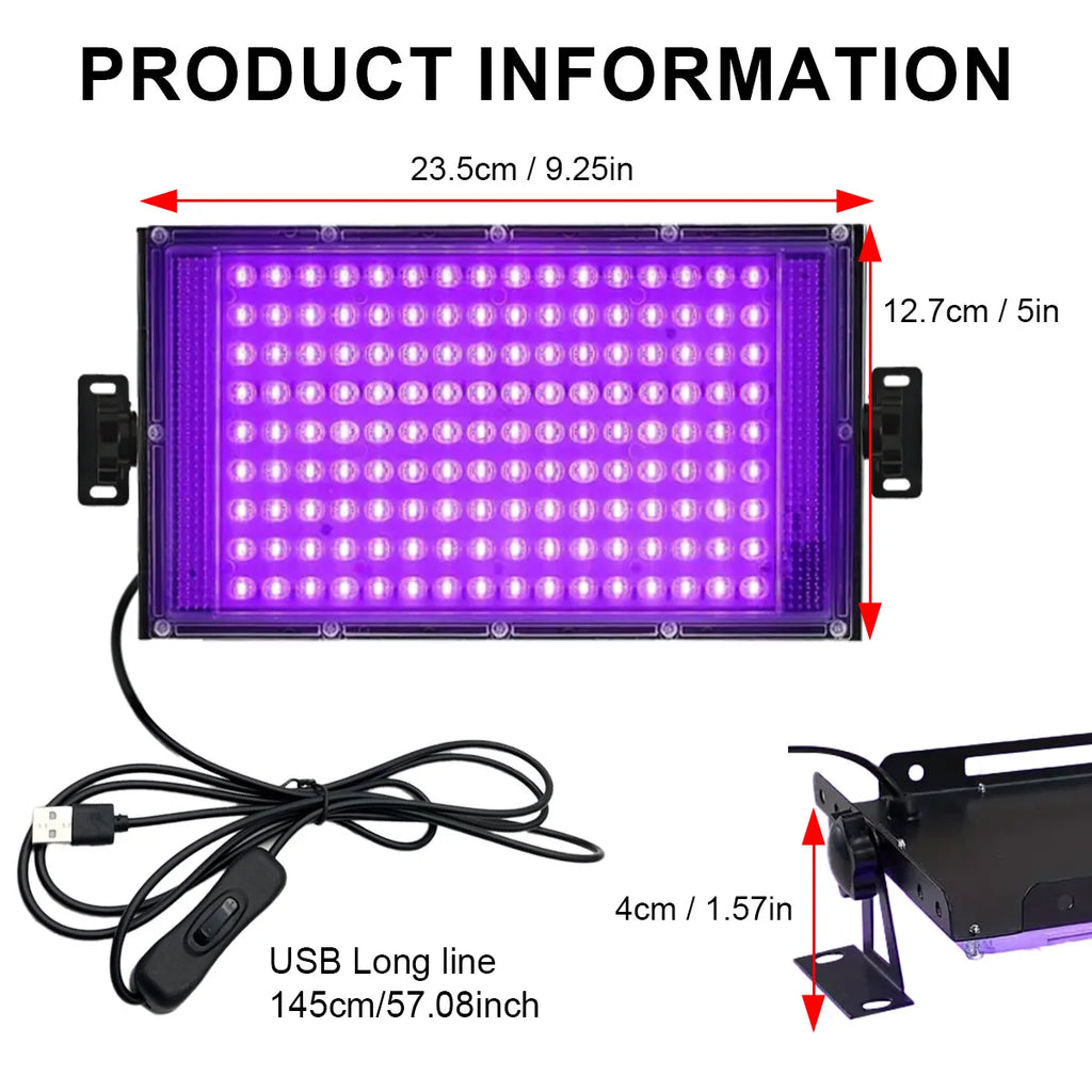 50 96 144 LED UV Resin Curing Light Portable DIY Box Fast Epoxy