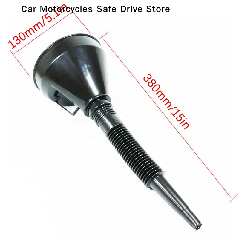CM2-In-1 Refueling Funnel Strainer Can Spout Oil Water Fuel Petrol