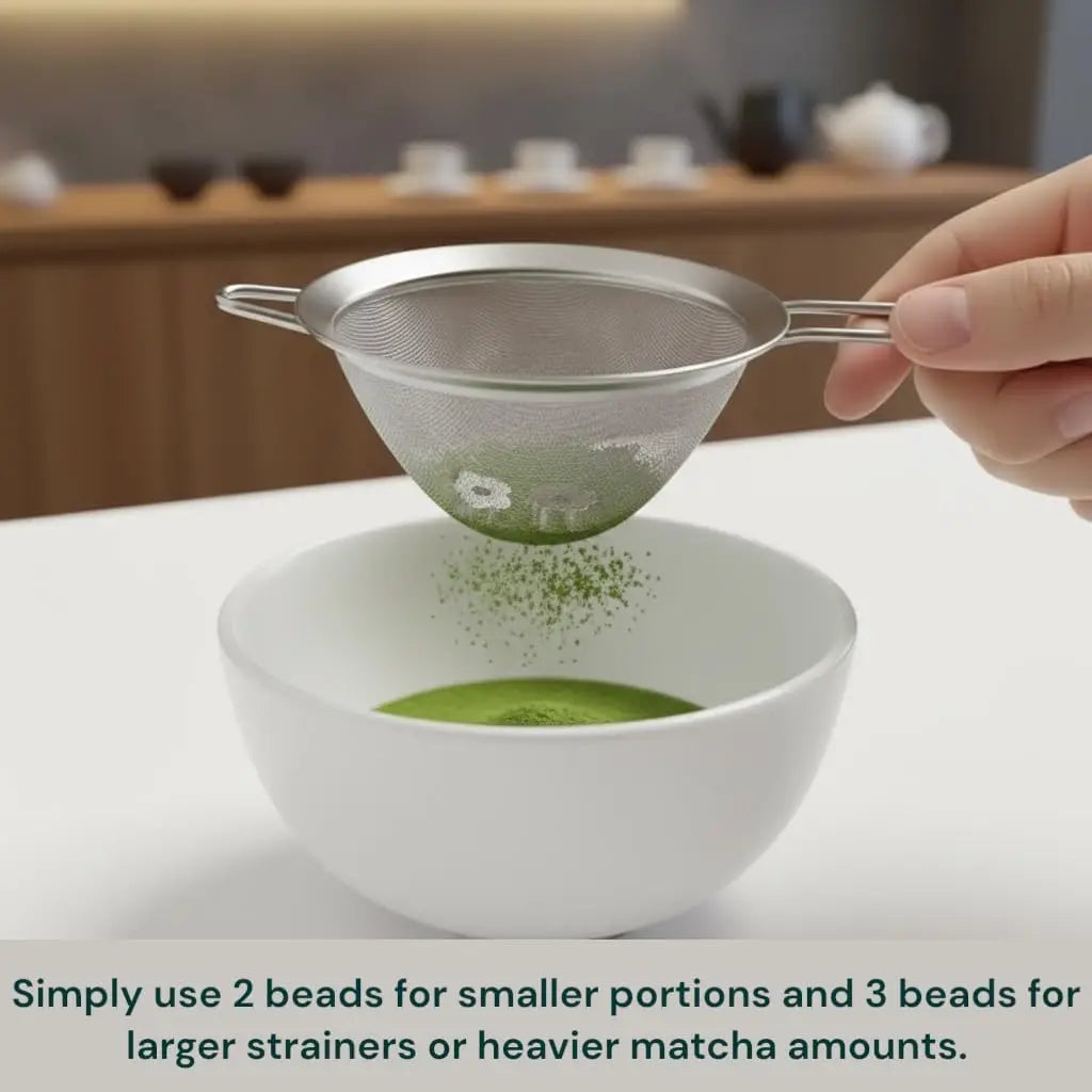 Authentic Matcha Sifter Anti-clump Beads Premium Food-grade Stainless