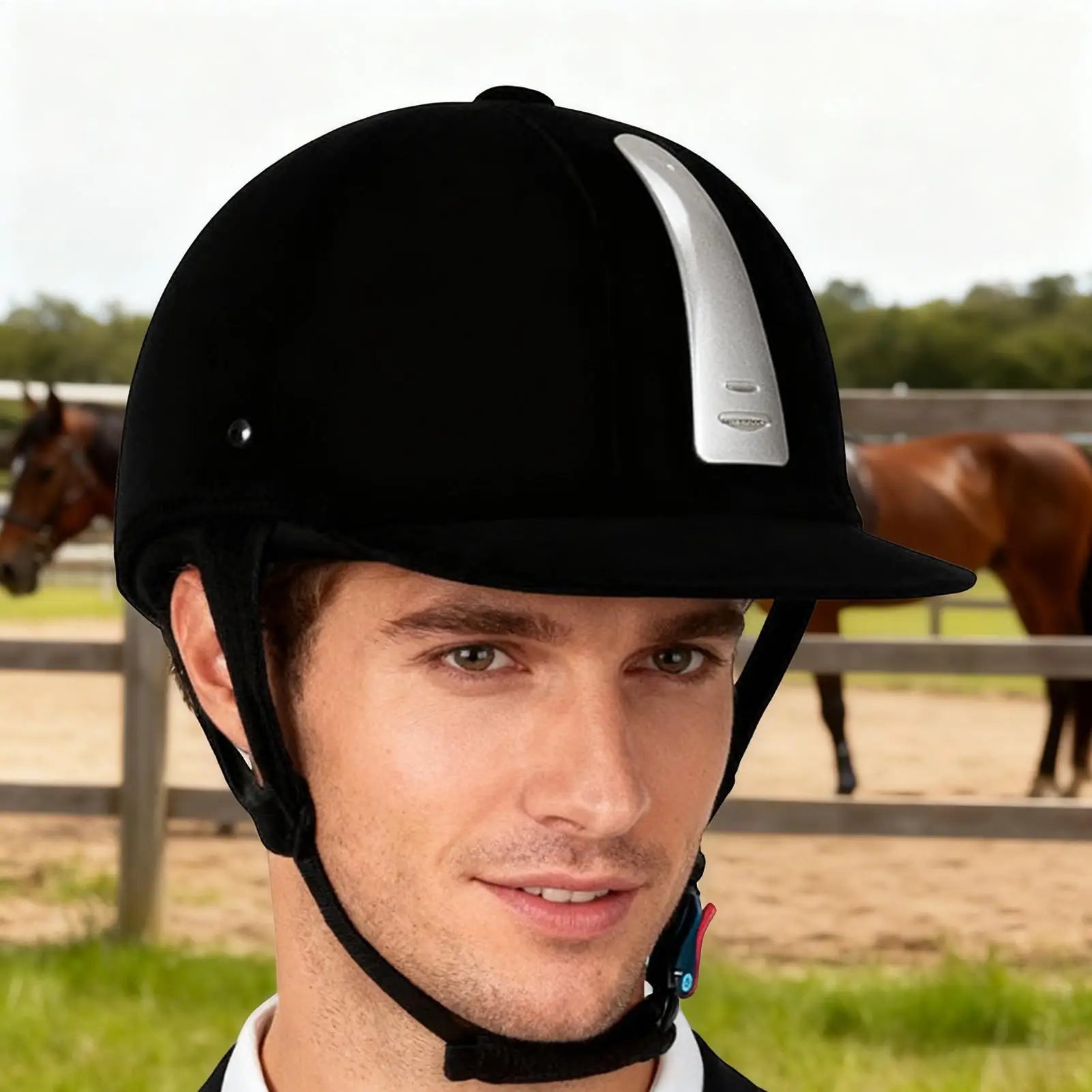 Helmet for Equestrian Safety Comfortable Horseback Protective Gear Comfortable Protective Equestrian Head Gear for Cycling Zpaxo