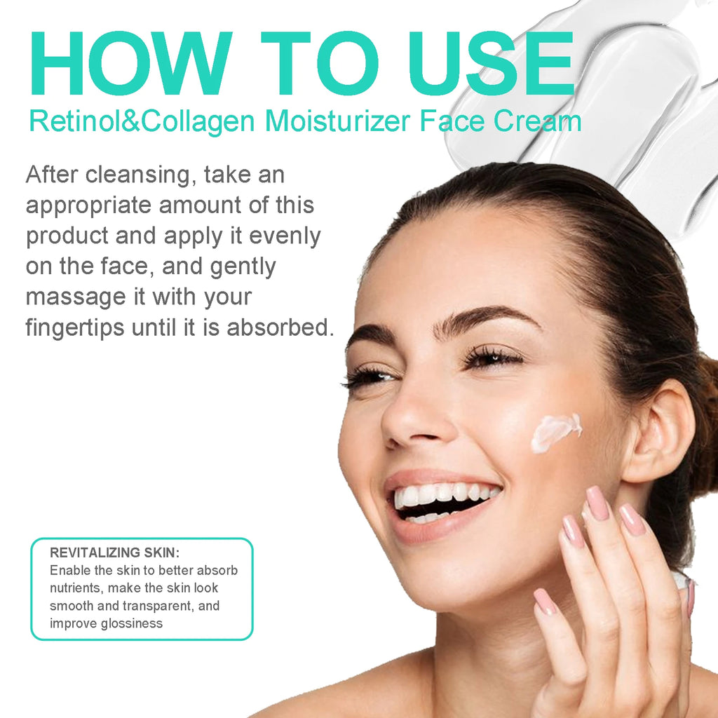 Retinol Cream Night Cream Winter Skincare Dry Skin Remedy Moisturizer Moisturizing Repairing 50ml Facial Serum Moisturizer Zpaxo