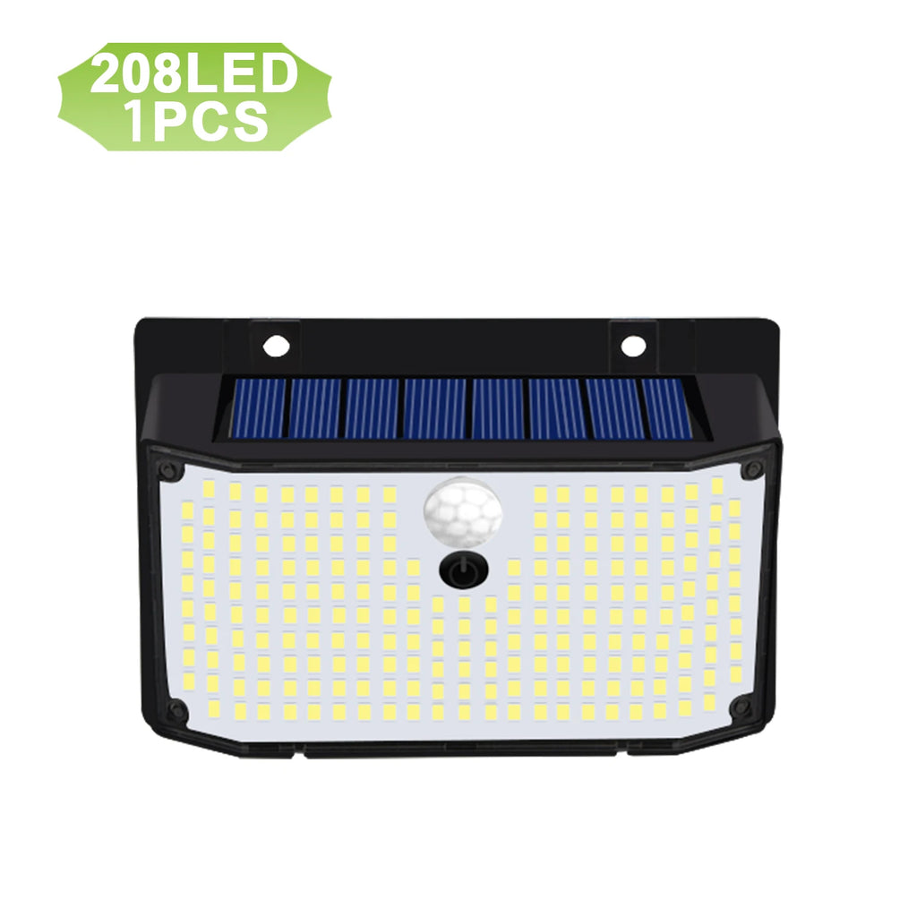 Solar Lights Outdoor 158 LED Wall Lamp Waterproof Wireless Motion Zpaxo 1PC