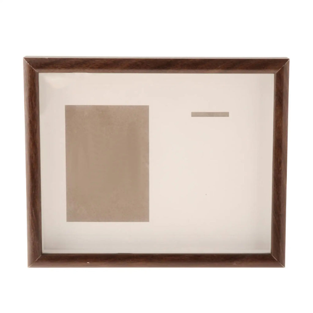 Medal Storage Shadow Box Frame Photo Gymnastics Pins Zpaxo Walnut Color 10inch