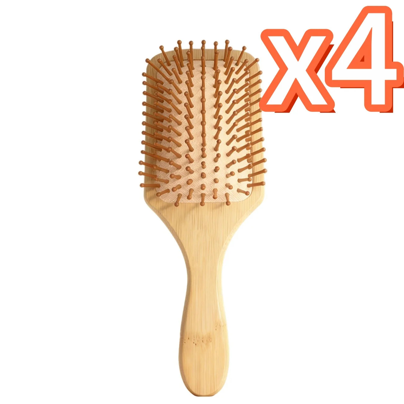 Natural Bamboo Air Cushion Hair Brush & Scalp Massage Comb Bamboo Hair Brush Zpaxo 4 pcs