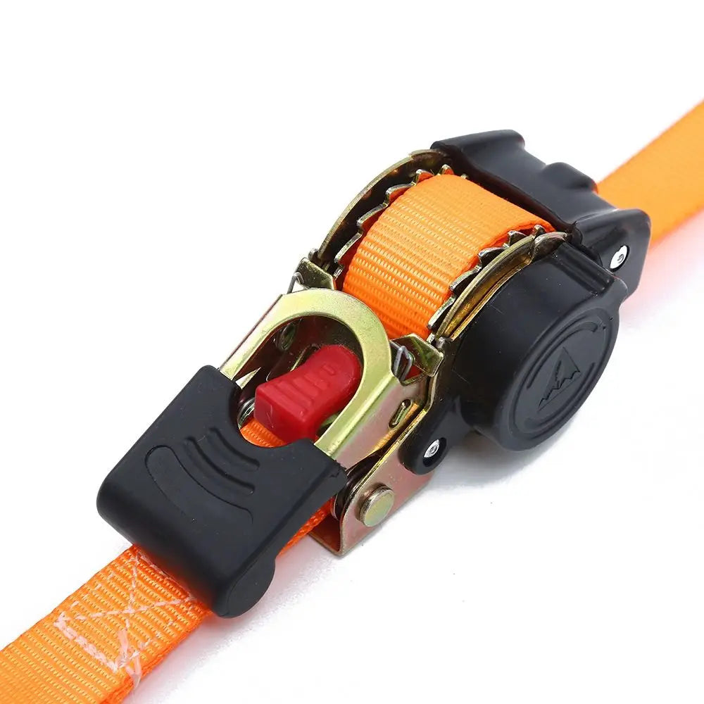Strong Automatic Lashing Belt Wear-resistant Thickening Self Retractable Ratchet Strap Double Hooks Tension Rope Ratchet Straps Zpaxo