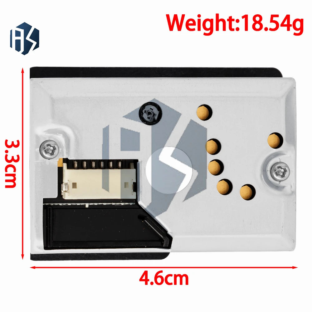 1PCS cCompact Optical Dust Sensor Compatible GP2Y1010AU0F GP2Y1010AUOF Smoke Particle Sensor With Cable Zpaxo