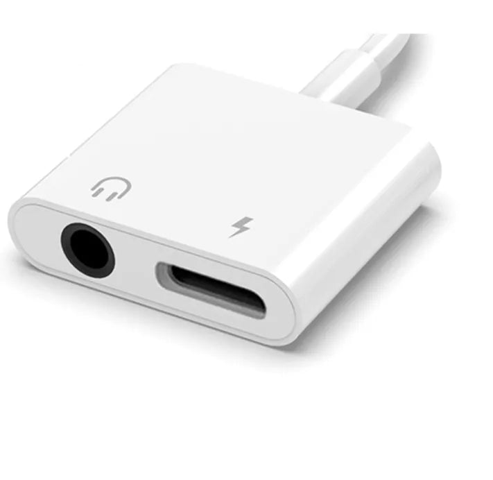 Lightning Headphone Adapter Jack AUX Audio Cable IPhone14 13 12 11 Zpaxo 2 in 1