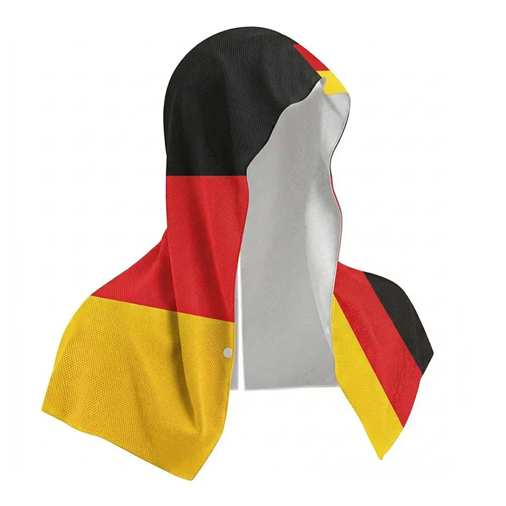 Country Quick Dry Shawl Sports Coldproof Hooded Headband Camping Gym Wipe Sweating Cooling Towel Sunscreen Quick Dry Head Cover Zpaxo Country9