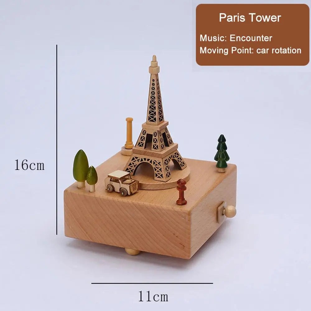 Wind Up Musical Box Wooden Music Box Wood Crafts Retro Birthday Gift Vintage Home Decoration Creative Valentine's Day Gift Zpaxo 08 China Mainland