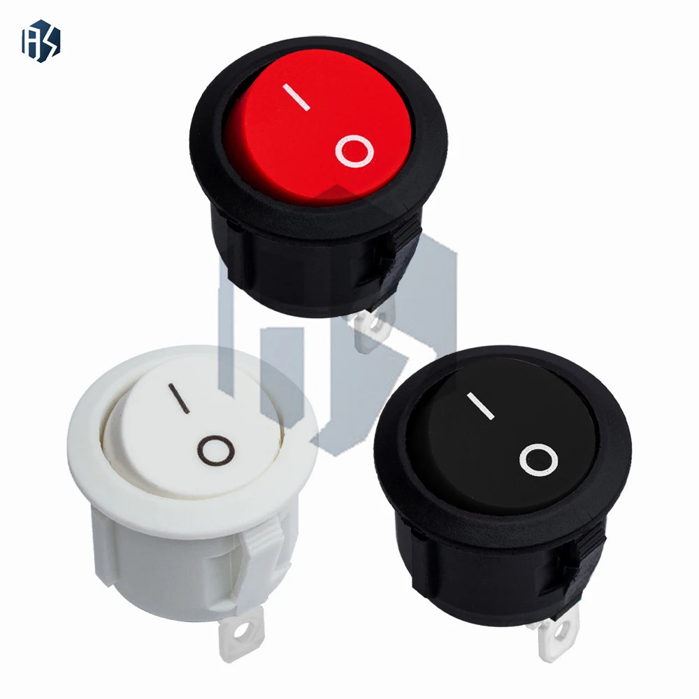 KCD1-105 Round OFF Rocker Switch 6A 250VAC 10A 125VAC Zpaxo