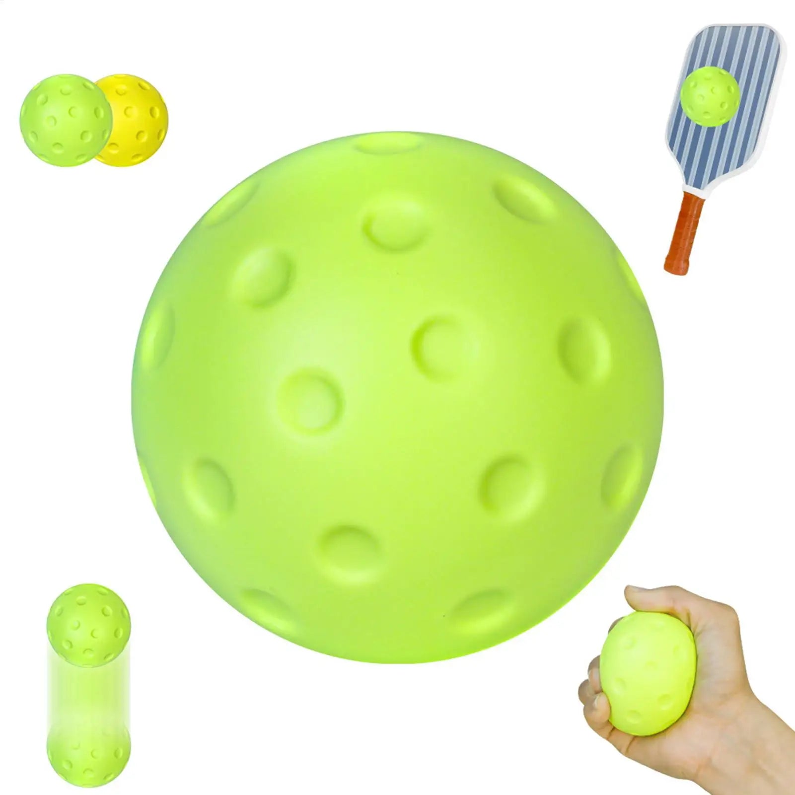 Silent Indoor Pickleball Practice Ball – PU Foam Training Ball Pickleball Training Ball Zpaxo