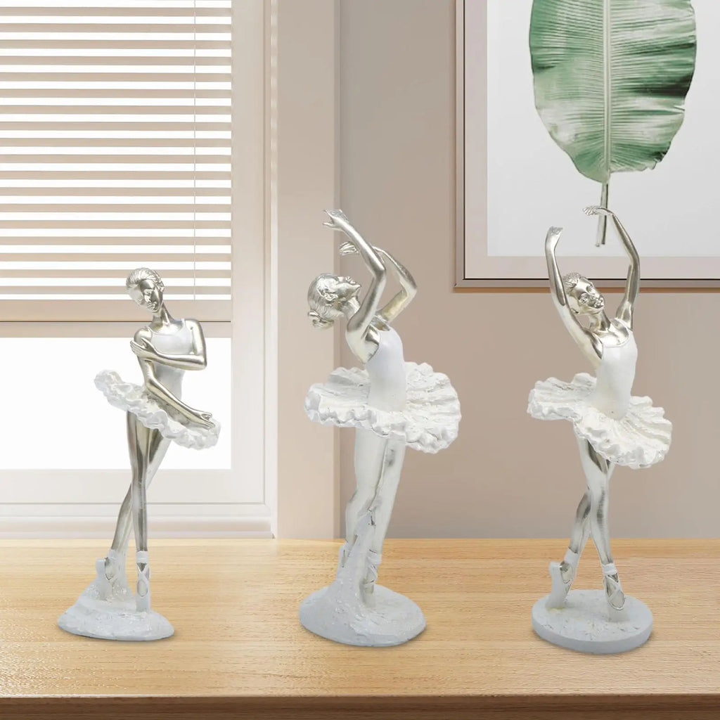 Ballerina Figurine Dancing Girl Statuette | Home Décor Gift Decorative Figurine Zpaxo