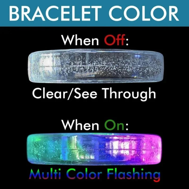 12 24 36 Custom LED Bracelets Light-up Wedding Parties Birthday Party