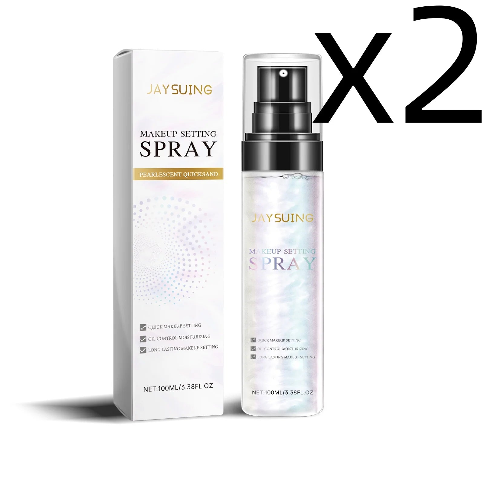 Jaysuing Makeup Setting Spray – Oil Control & Long-Last Hold Makeup Setting Spray Zpaxo 100ml Boxed X 2PCS