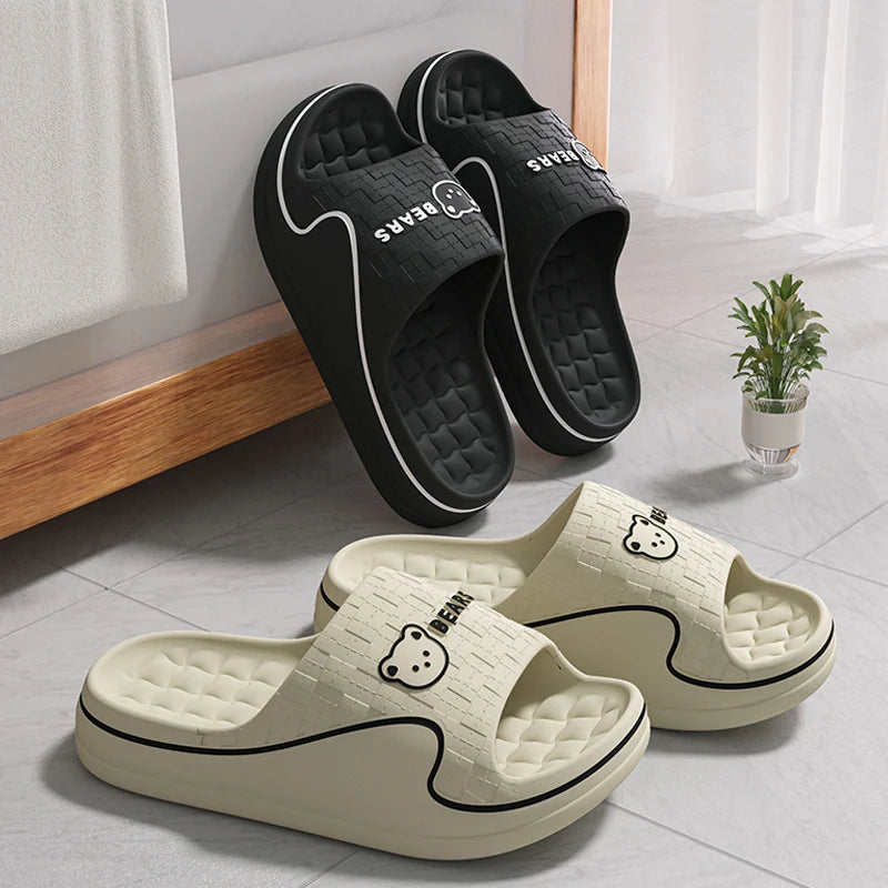 Women's Home Slippers Cute Cartoon EVA Indoor Bathroom Sandals Soft