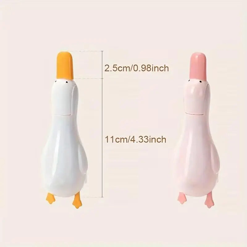 1/2pcs Cartoon Duck Drain Cleaner – Reusable Hair & Debris Catcher for Kitchen Bathroom Sink, with Clip Pad Zpaxo