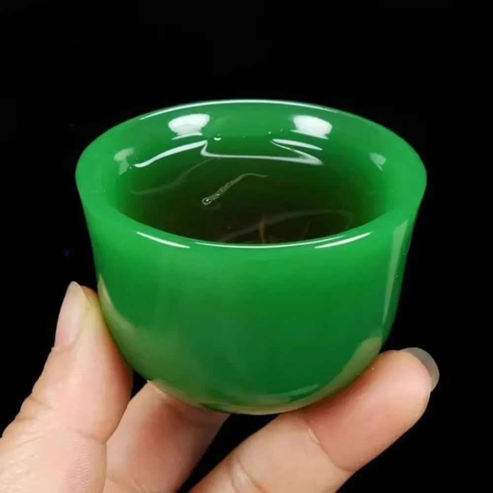 Jade Tea Cup Kung Fu Health High-end Single Master Water Wine Glass