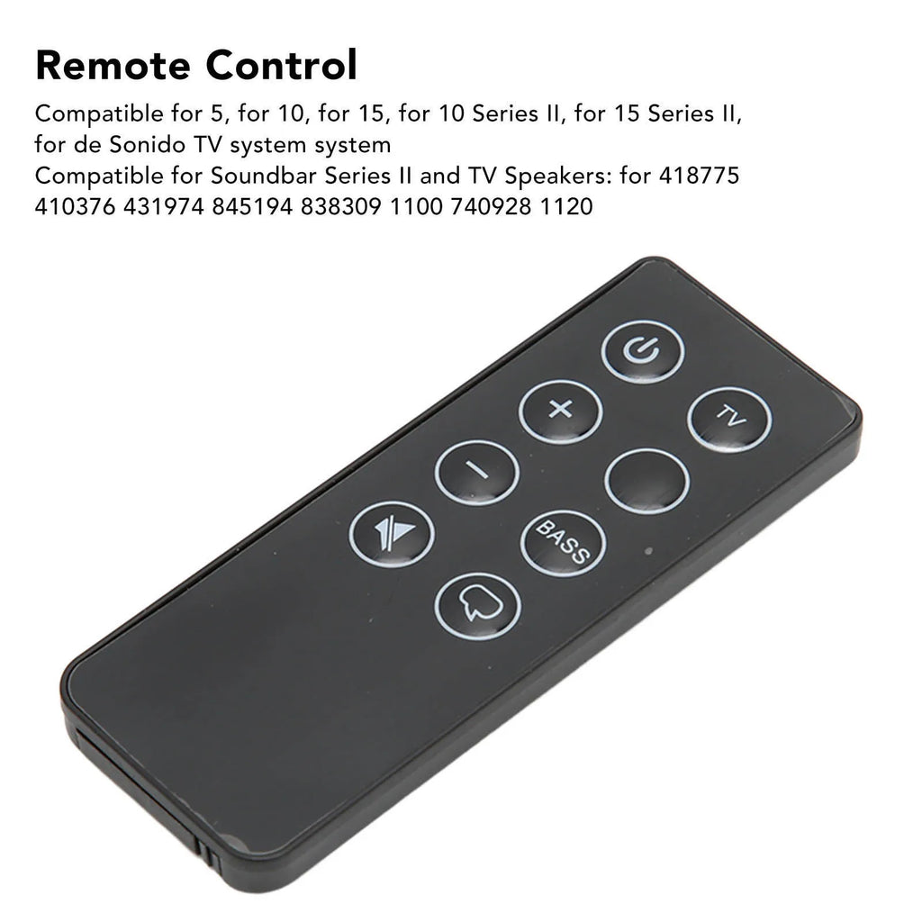 Soundbar Accessories Remote Control Replacement Universal Remote Controller Compatible for 418775 410376 431974 845194 Zpaxo
