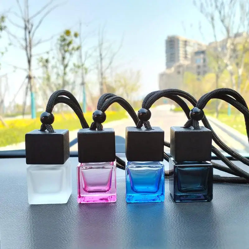Black Cover Empty Essential Oil Diffuser Bottle Car Air Purifier