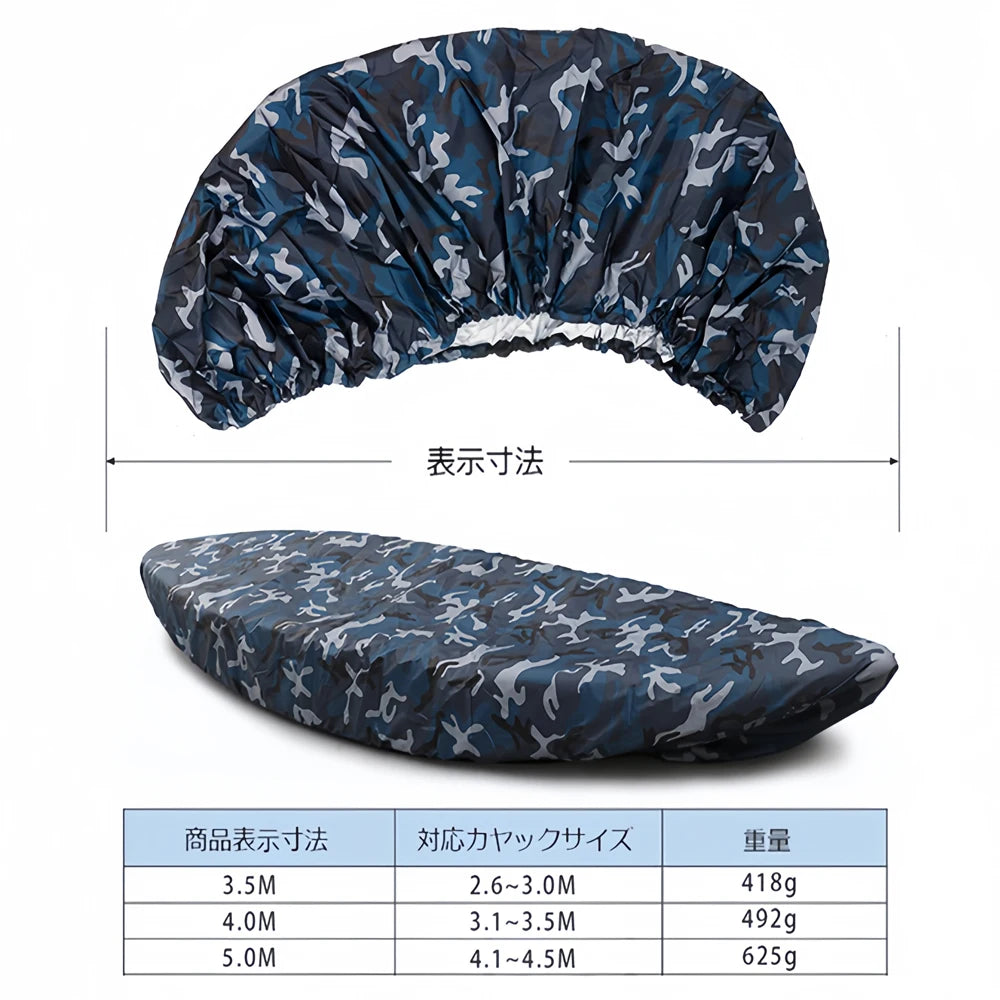 3.1-6m Kayak Covers UV Protection Canoe Cover Waterproof Oxford Kayak Accessories Dust Cover Multiple Sizes Fishing Boat Cover Zpaxo