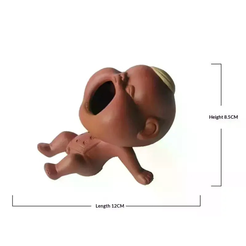 Cute Purple Sand Urine Boy Tea Pet Household Can Raise Tea Table Ornaments Fun Peeing Doll Tea Toy Set Accessories Zpaxo