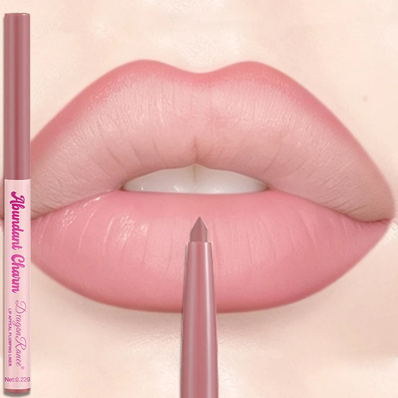 Matte Lip Liner Pen Long-Lasting Waterproof Sweatproof Easy Coloring Lipstick Pencil Lip Contour Outline Makeup Lipliner Crayon Zpaxo