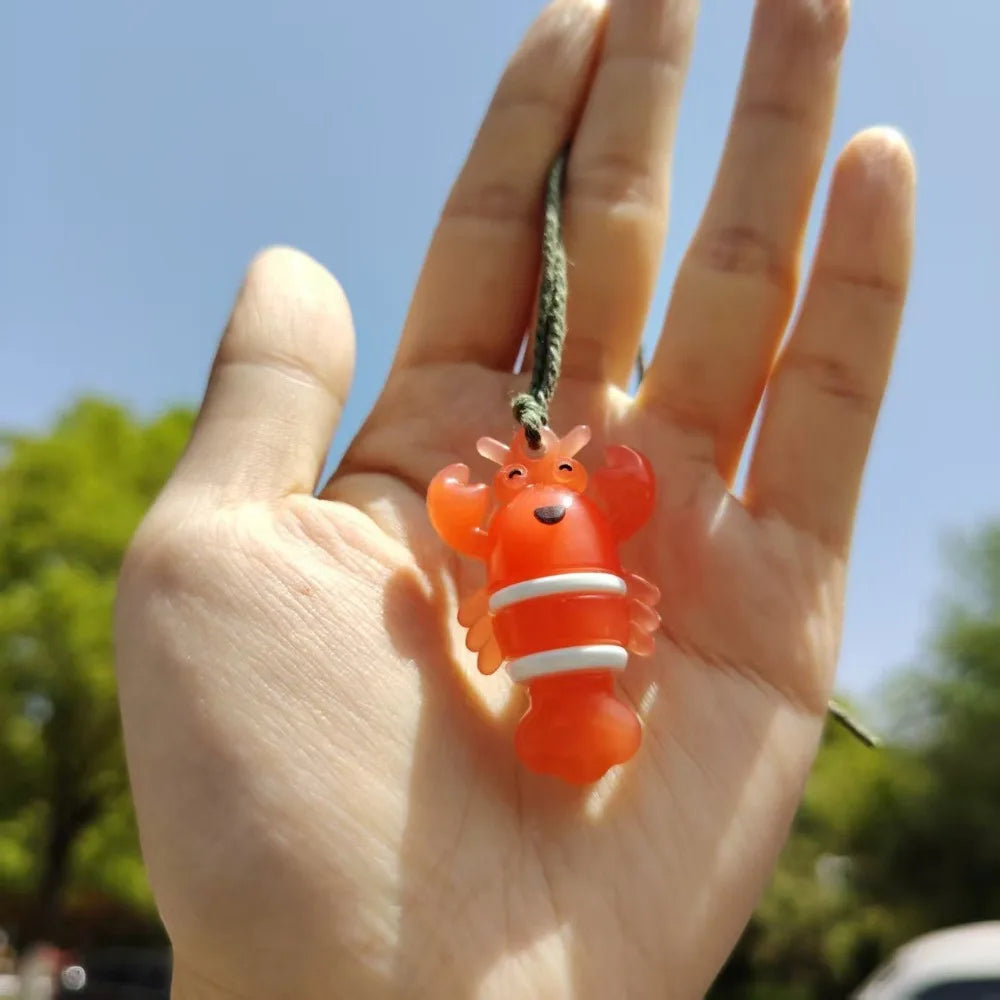 Color-changing Lobster Car Ornament Uv Sensitivity Temperature Zpaxo Small Lobster