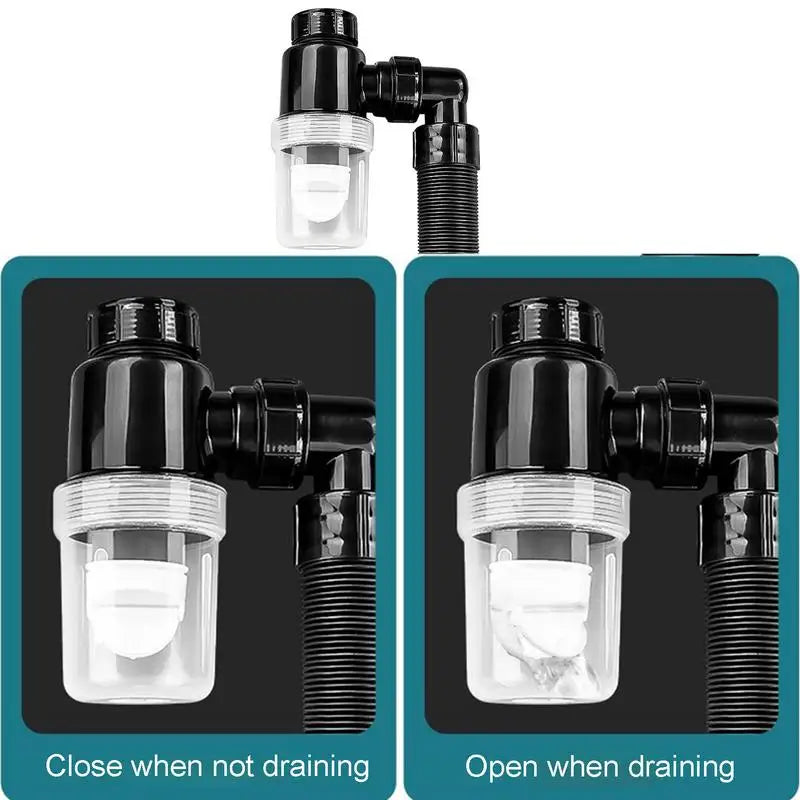 Flexible Drain Pipe Wash Basin Pipe Sink Sewer Drain Pipe Tube Anti Odor Drain Hose Extension Tube For Kitchen Cabinet Bathroom Zpaxo