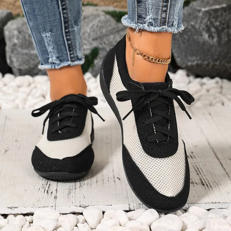 Spring Autumn Women's Mesh Fabric Breathable Single Shoes Women Zpaxo
