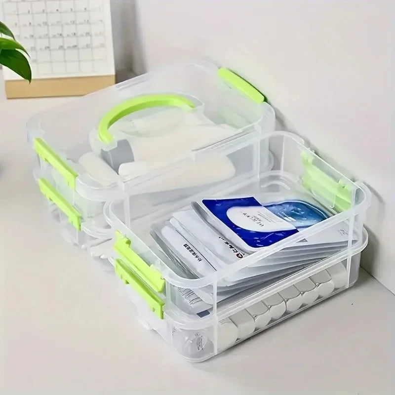 Building Blocks Storage Box Transparent Visibility Tool