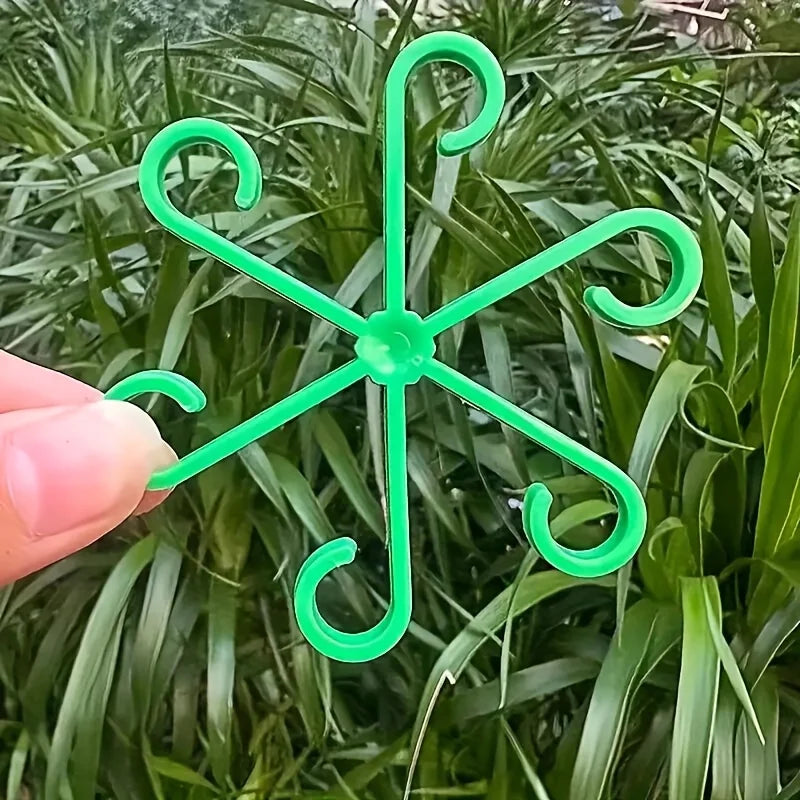 4-piece Plant Stem Support Clips Horticultural Turtle Back Bamboo Zpaxo
