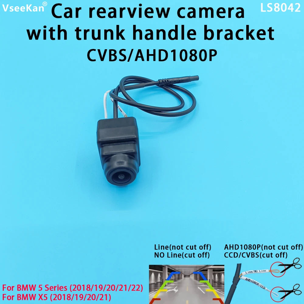 Car Rear View Camera AHD1080P CVBS BMW 5 Series 2018 19 20 21 22 X5