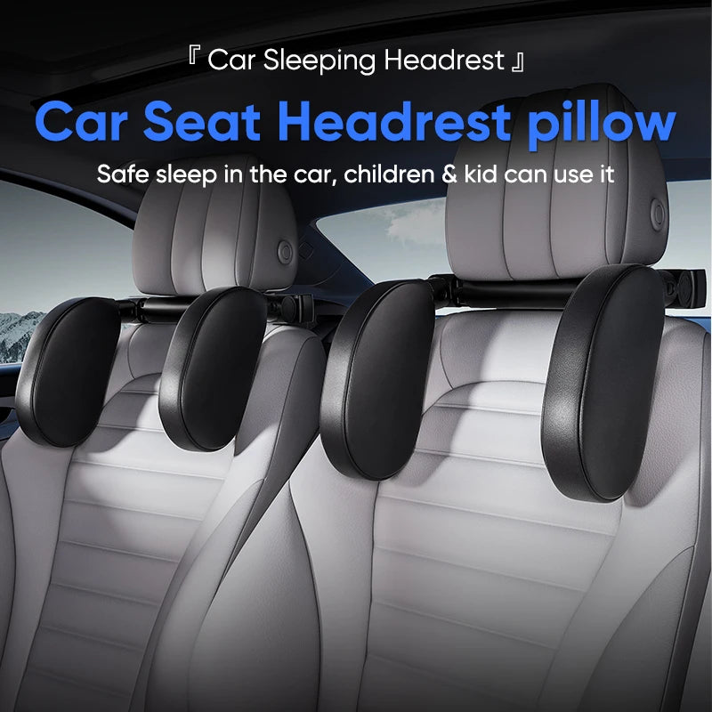 Car Seat Headrest Adjustable Side Head Support Telescopic Cervical