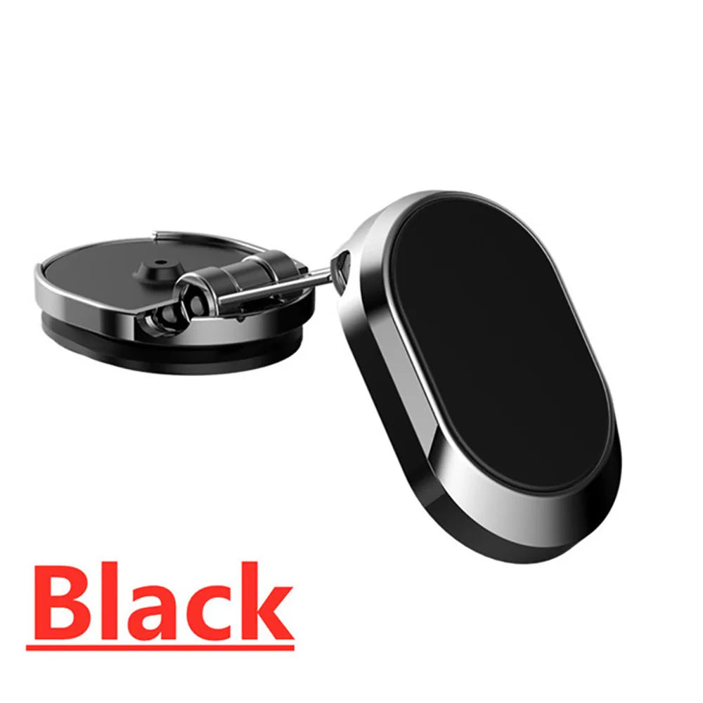 Magnetic Car Phone Holder – Foldable GPS Bracket for iPhone & Samsung Car Phone Mount Zpaxo Black