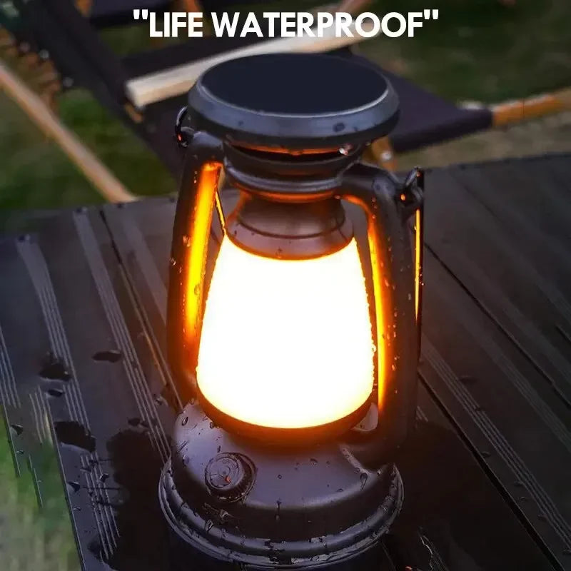 Retro Horse LED Desk Lamp – Rechargeable Camping & Decor Light