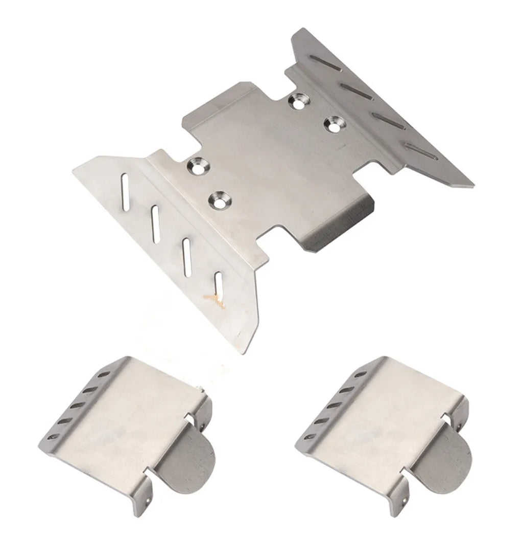 Stainless Steel Axle Protector Chassis Armor Skid Plate Axial SCX6