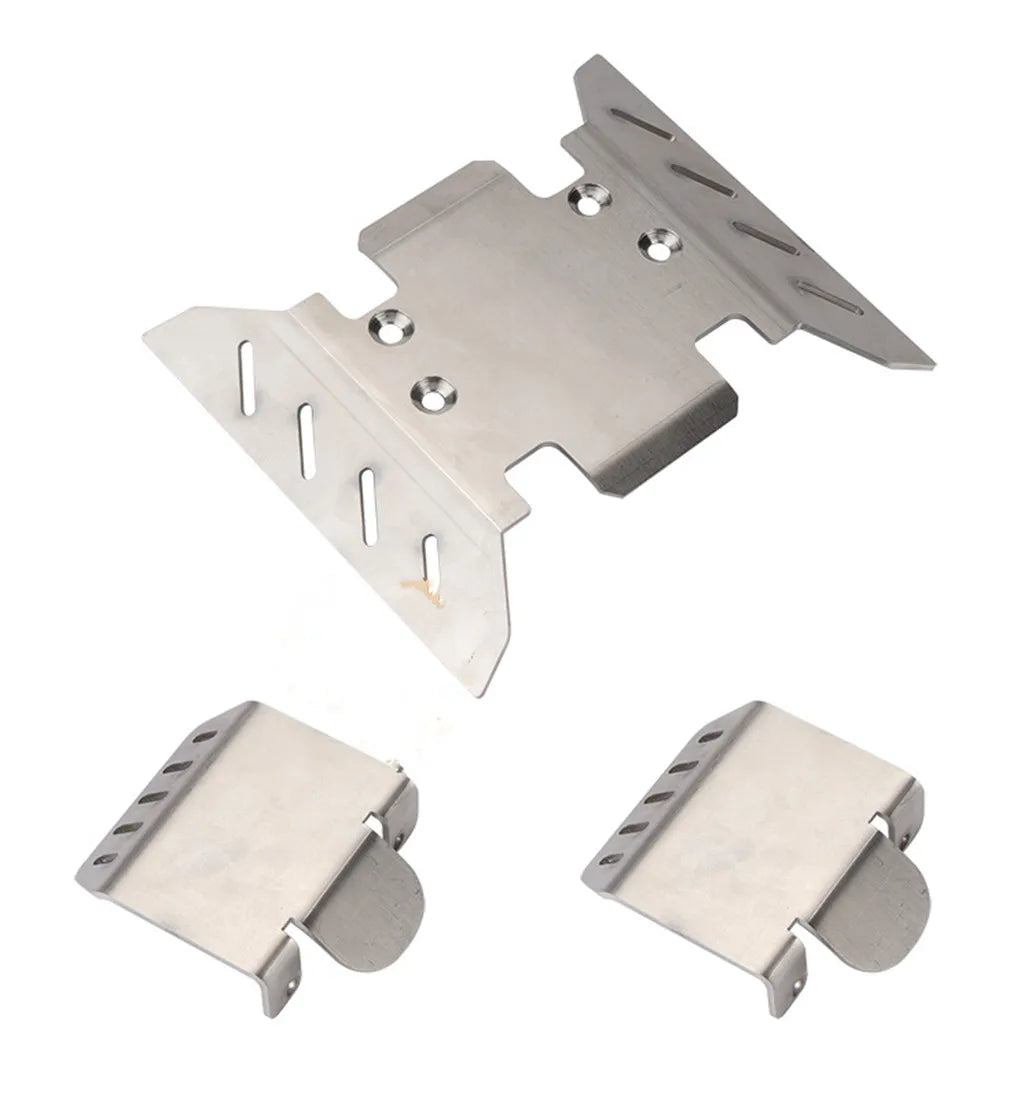 Stainless Steel Axle Protector Chassis Armor Skid Plate Axial SCX6