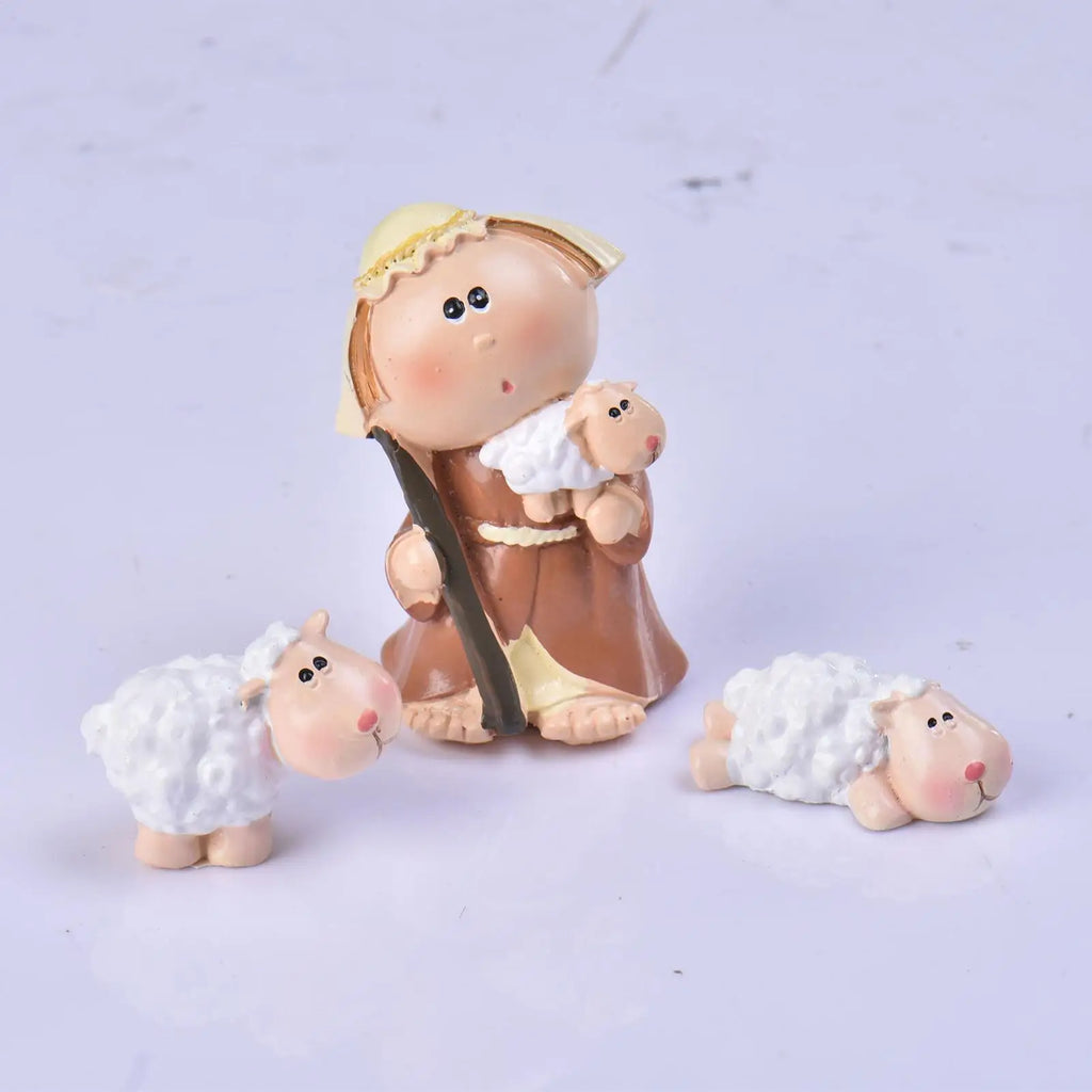 Christmas Nativity 11 Miniature Scene Figures Home Decor Indoor