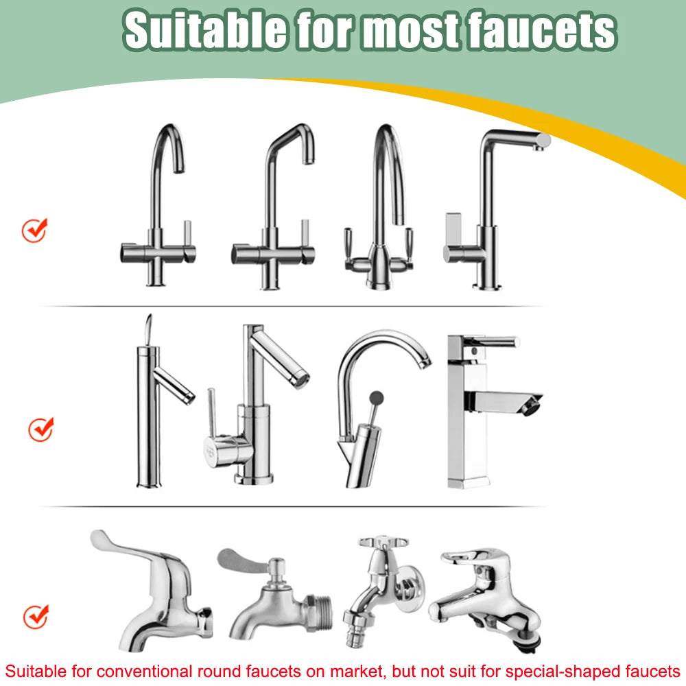 2/3 Modes Universal Kitchen Faucet Adapter 360 Rotation Faucet Filter Extenders Kitchen Gadgets Spray Water Saving Tap Nozzle Zpaxo