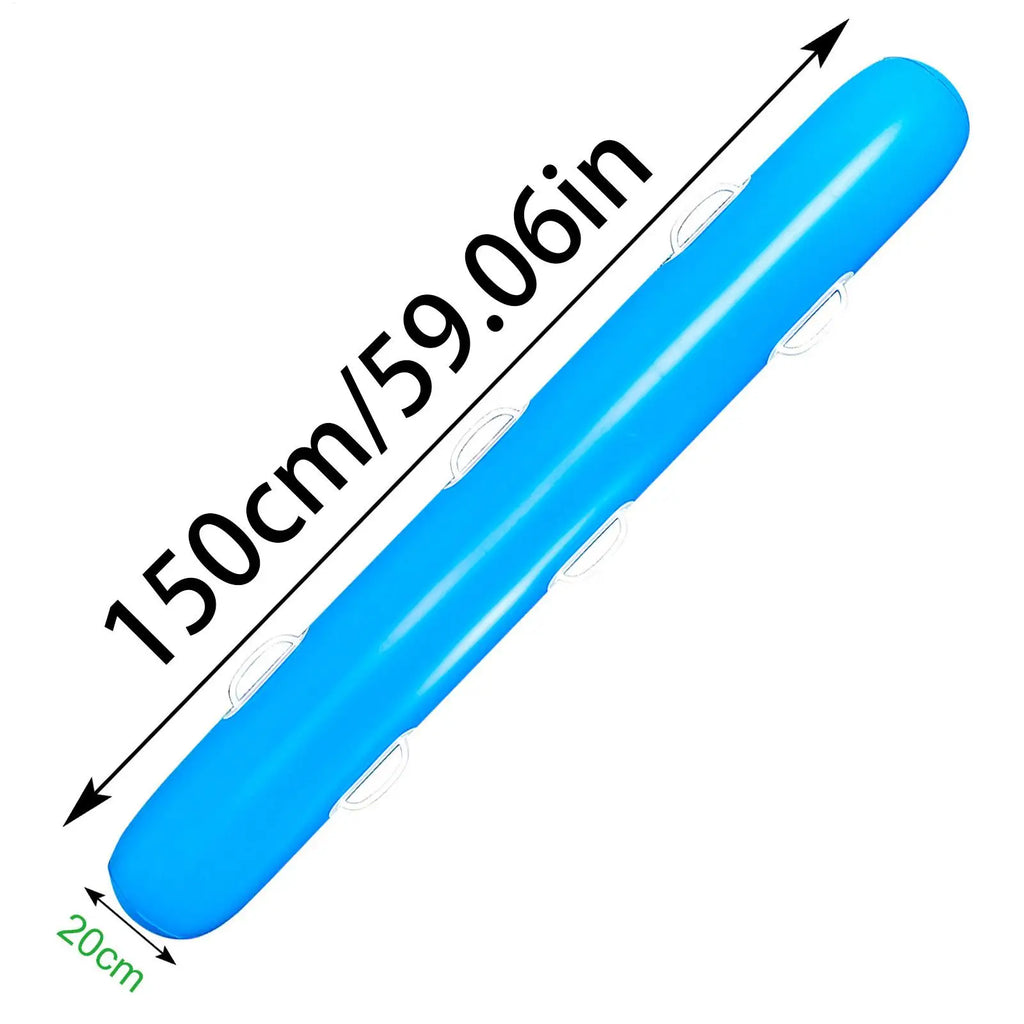 Inflatable Noodle Floats Handles PVC Floating Kids Adults Summer Zpaxo