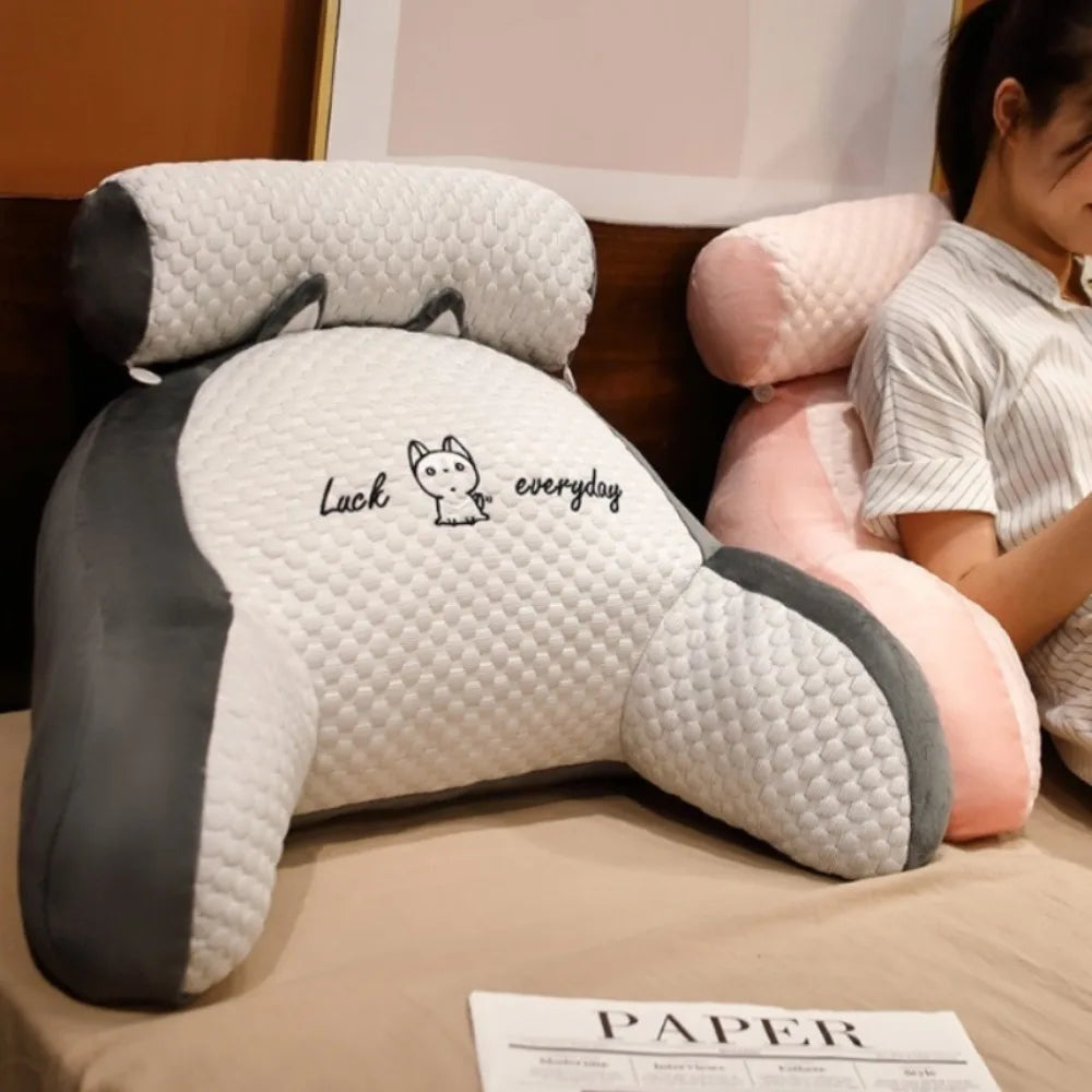 Adjustable Reading Pillow Ergonomic Back Support Cushion Bed Sofa